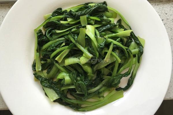 减肥谱--蚝油青菜的做法图解4