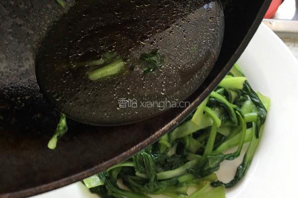 减肥谱--蚝油青菜的做法图解5