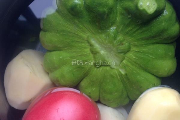 小瓜火腿饭的做法图解1