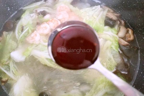 白菜粉丝烩虾仁的做法图解14