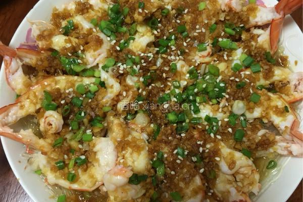粉丝蒜蓉虾的做法图解6