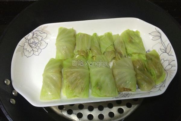 蒸包菜卷的做法图解7