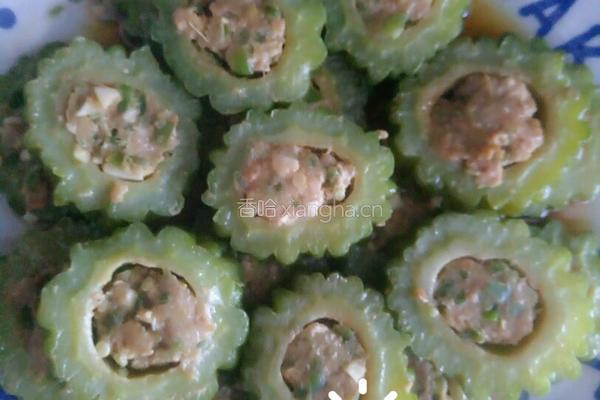 苦瓜酿肉的做法图解6