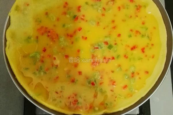 双椒蛋饼的做法图解5
