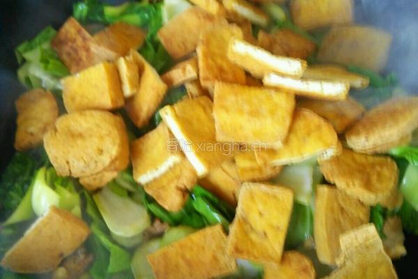 豆泡油菜的做法图解7