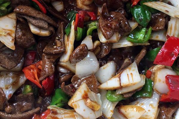 白菜梗炒猪肝的做法图解12