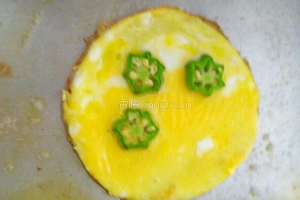 秋葵鸡蛋饼的做法图解9
