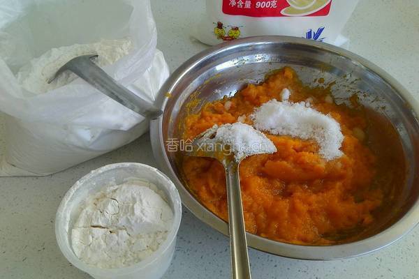 蜜红豆南瓜饼的做法图解9