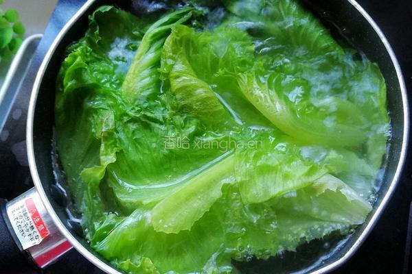 水煮耗油生菜的做法图解4