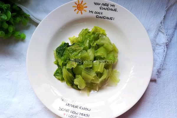 水煮耗油生菜的做法图解6
