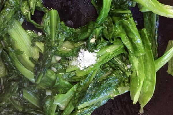 蒜蓉油麦菜的做法图解4