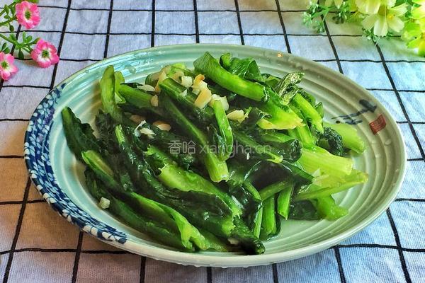 蒜蓉油麦菜的做法图解5