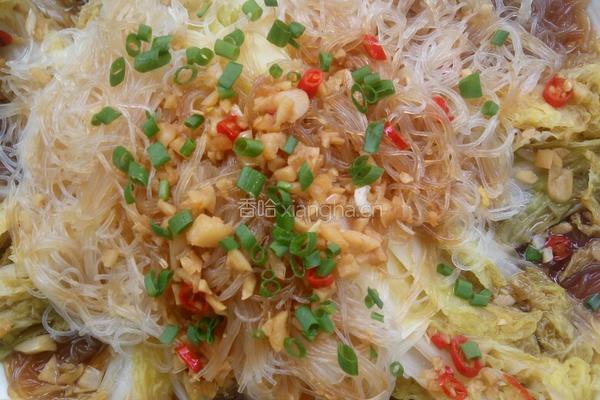 蒜蓉粉丝蒸娃娃菜的做法图解5