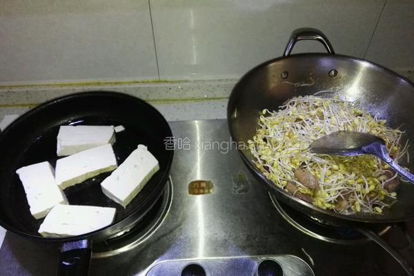 豆腐豆芽烩肉的做法图解3