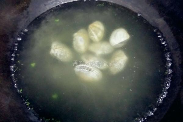 花蛤肉丸蒸蛋的做法图解2