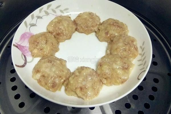 花蛤肉丸蒸蛋的做法图解8