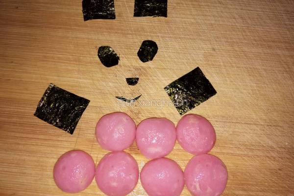 大熊猫饭团的做法图解9