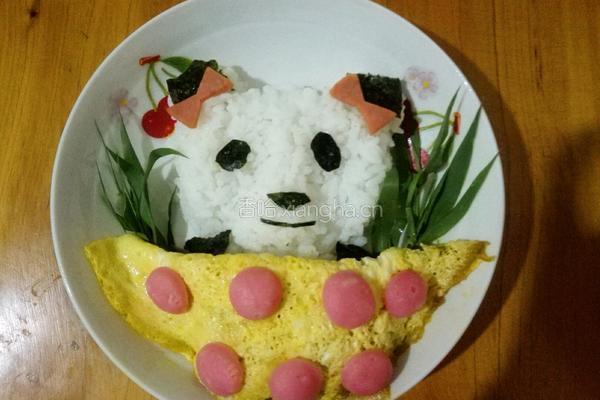 大熊猫饭团的做法图解15