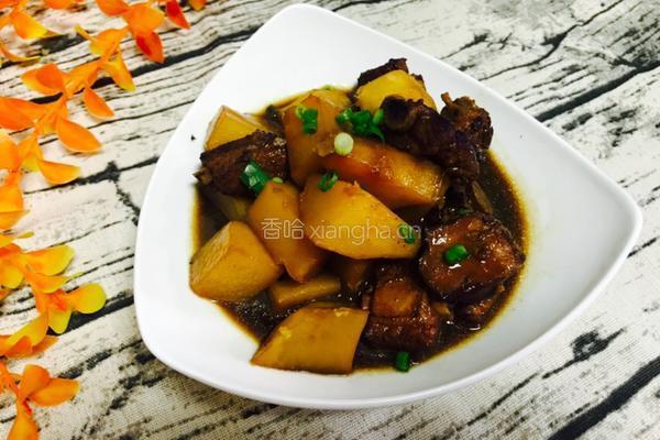 土豆烧排骨的做法图解8