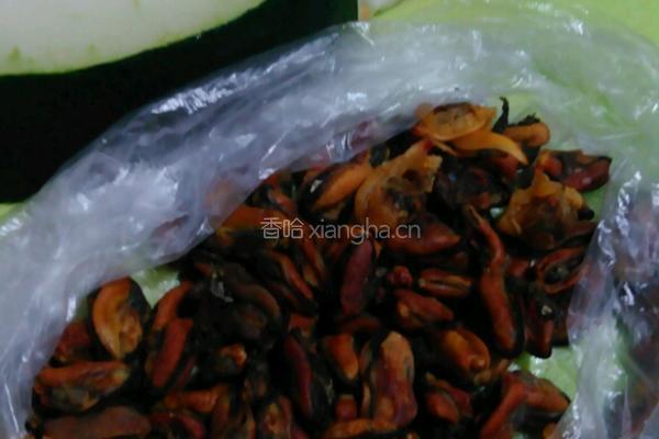 冬瓜烧淡菜的做法图解1