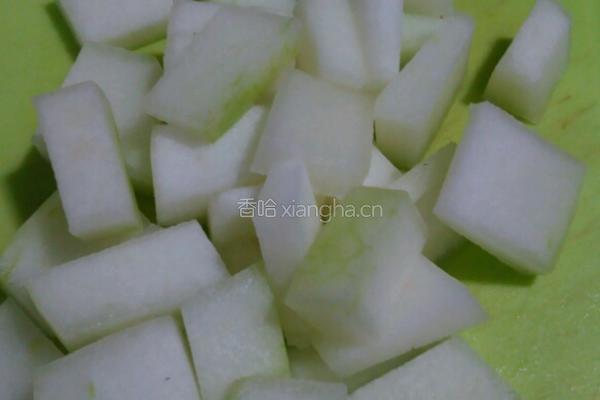 冬瓜烧淡菜的做法图解2