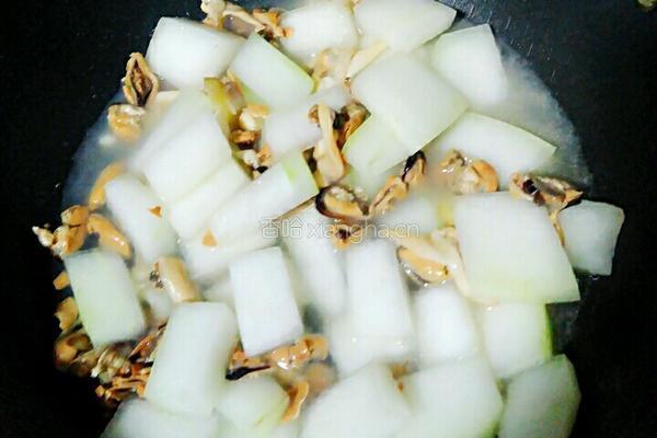 冬瓜烧淡菜的做法图解5