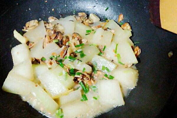 冬瓜烧淡菜的做法图解6