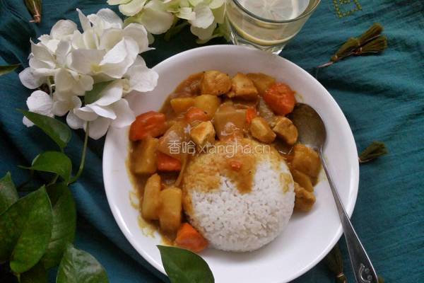 咖喱土豆鸡饭的做法图解6