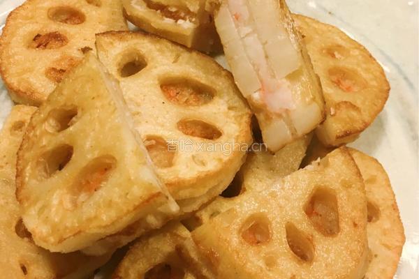 日式虾茸藕块的做法图解9
