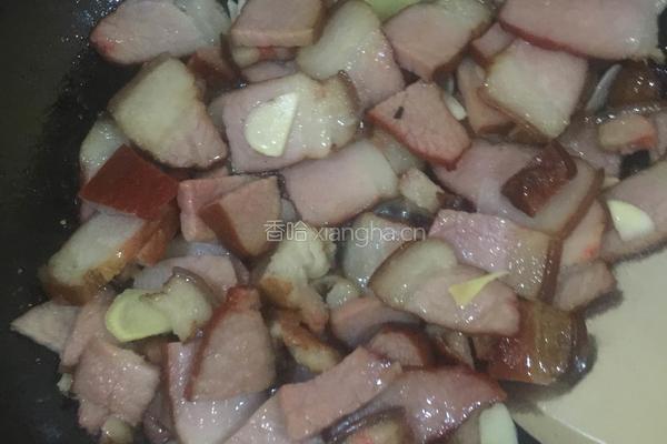 腊肉炒辣椒的做法图解4