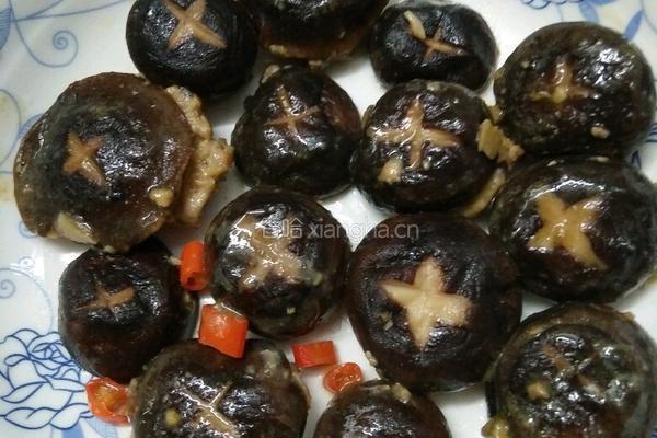 香菇塞肉的做法图解4