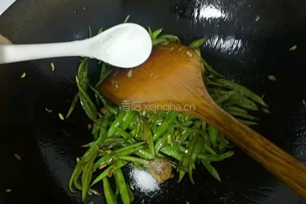 炒扁豆的做法图解7