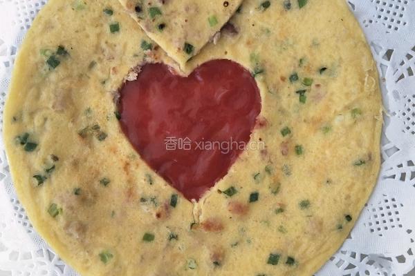 爱心瘦肉鸡蛋饼的做法图解10