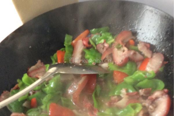 猪头肉炒青椒的做法图解4