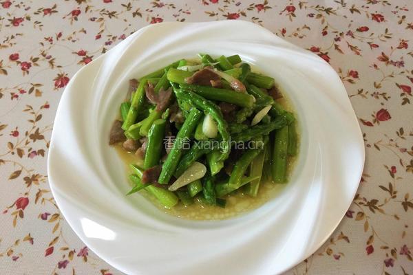 芦笋炒肉的做法图解7