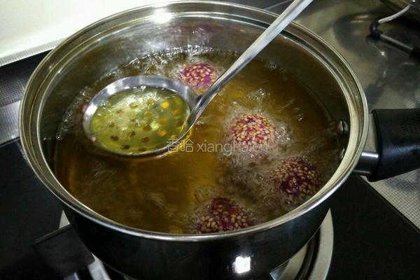 紫薯芝麻球的做法图解9