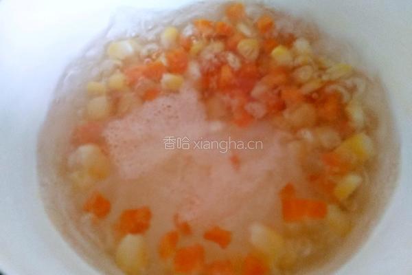甜虾彩蔬炒饭的做法图解3
