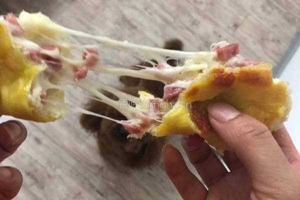 芝士香肠培根包、芝士肉松包的做法图解13