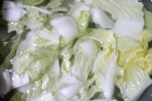 辣炒水白菜的做法图解2