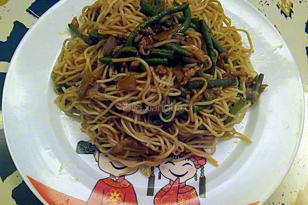 豆角肉丝蒸面的做法图解6