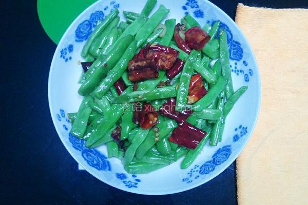 双椒四季豆的做法图解6