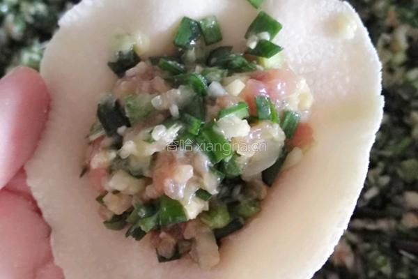 韭菜包菜猪肉饺子的做法图解9