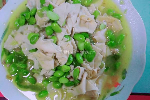 百叶肉末炒青豆子
