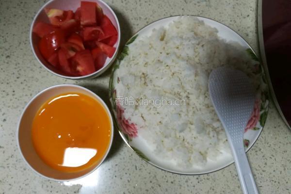 番茄炒蛋饭的做法图解1