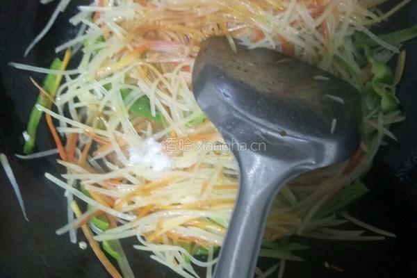 青椒炒土豆丝的做法图解6