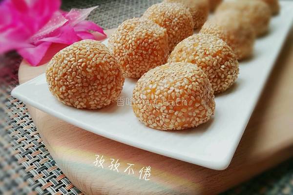 芝麻红薯球的做法图解12