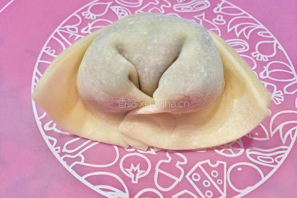 芹菜猪肉元宝馄饨包法的做法图解6