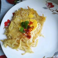 土豆丝太阳煎蛋的做法[图]
