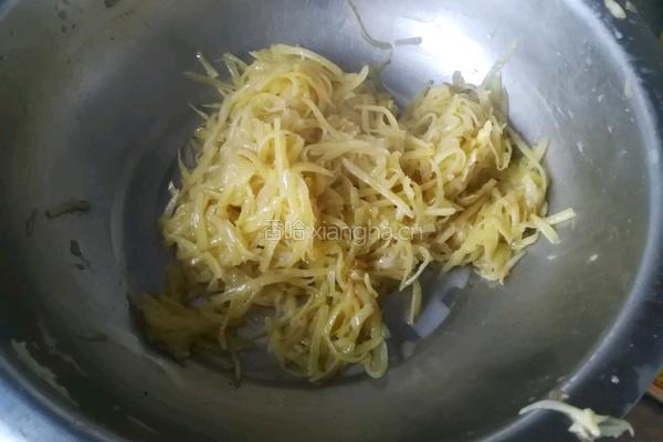 土豆丝太阳煎蛋的做法图解5