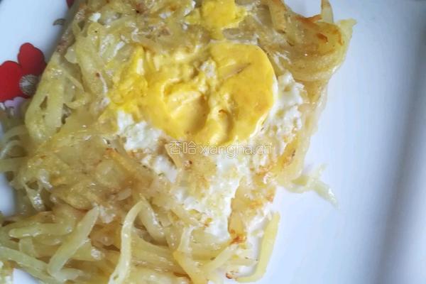 土豆丝太阳煎蛋的做法图解9